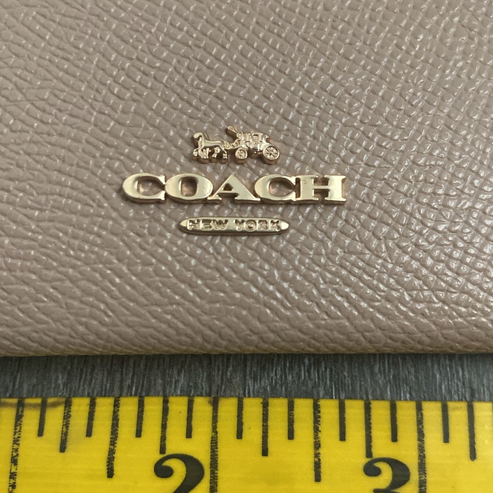 Coach Tan Card Holder Wallet - Picture 6 of 9